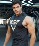 Fuaark Crest Sleeveless HoodieGrey - Gray, L