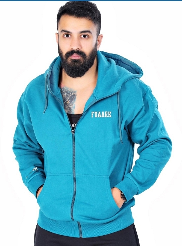 Fuaark Oversized Frost JacketTeal - White, S
