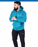 Fuaark Oversized Frost JacketTeal - White, M