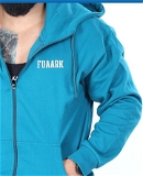 Fuaark Oversized Frost JacketTeal - White, M
