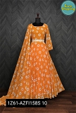 Printed Gowns were the Aggrogative choice of womens - Free Size, Bright Sun