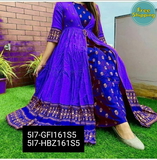 KURTI REYON FABRICS SHRUG REYON WITH HAND WORK AND PRINTING WORK ABD TUSSULS - Magenta / Fuchsia, M