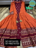KURTI REYON FABRICS SHRUG REYON WITH HAND WORK AND PRINTING WORK ABD TUSSULS - Blue, 7XL