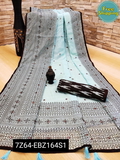 SAREE - SOFT LINEN COTTON SLUB - Lavender Rose, Free Size