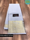 Pure georgette golden buti weaving sarees with Kanchi borders along with blouse  - Violet Eggplant, Free Size