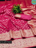Kanjivaram silk saree with beautiful Pure Zari weaving with Rich Pallu & contrast Border Quality Material  - Screamin' Green