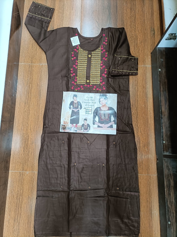Reyon plain computer work 6788 - brown, xl