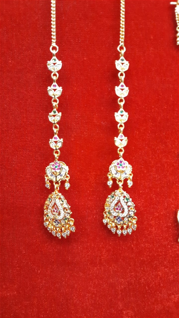 pata zella (Rajasthani earings) - Gold