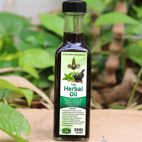 108 Herbs Hair Oil - ( 200ml ) Hair Growth /108 மூலிகைகள் முடி எண்ணெய் - முடி வளர்ச்சி - 2 Bottle