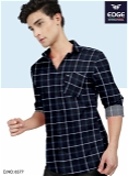 EDGE INTERNATIONAL Fancy Twill Check Shirt 6577 - M L XL