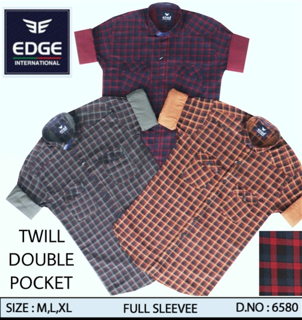 Fancy Twill Double Pocket Shirt 6580