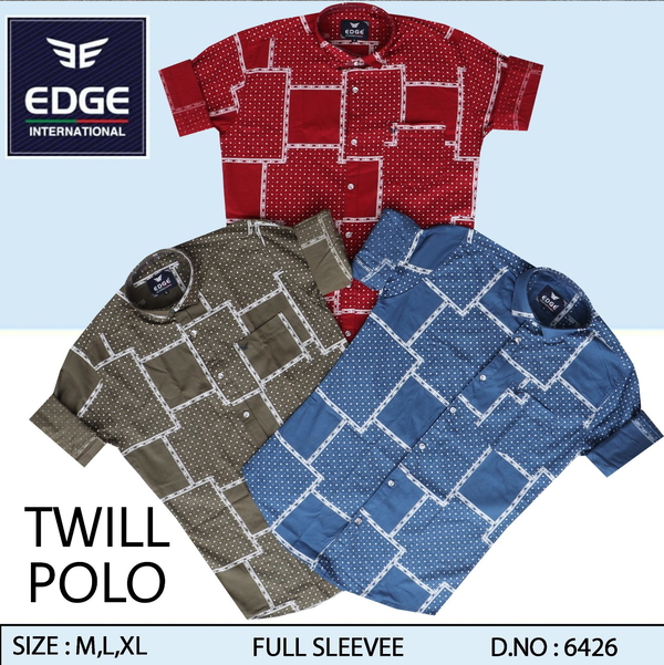 Fancy Twill Shirt 6426 - 3. Size 3 (M L XL)