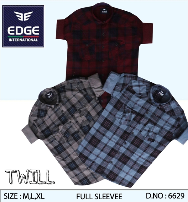 Fancy Twill Check Shirt 6629 - M-L-XL