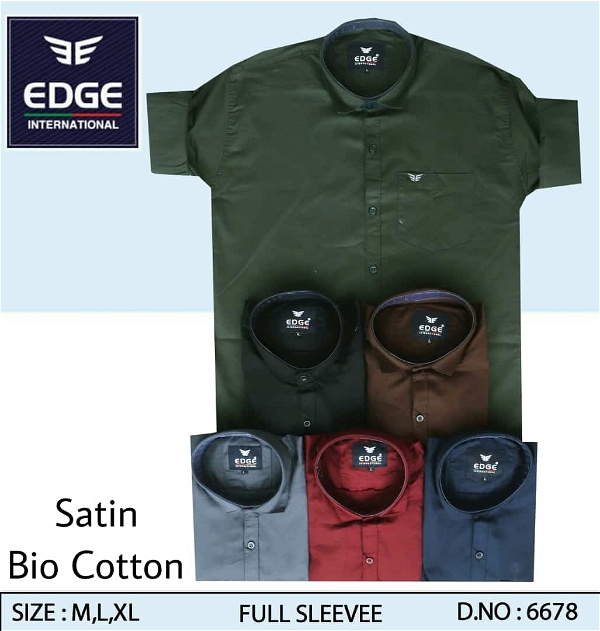Satin Bio Cotton Shirt 6678