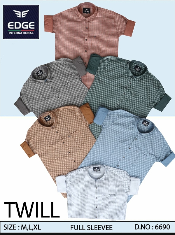 Fancy Twill Shirt 6690 - M L XL