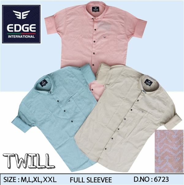 Fancy Twill Shirt 6723 - 3 . Sizes : 4 ( M L XL XXL)