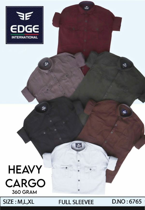 Heavy Cargo Plain Shirt 6765 - 6. Sizes: 3 ( M L XL )