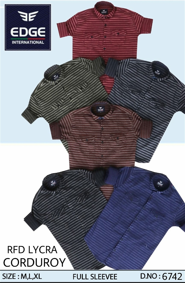 RFD Lycra CORDUROY Shirt 6742 - 6 . Sizes : 3 ( M L XL )
