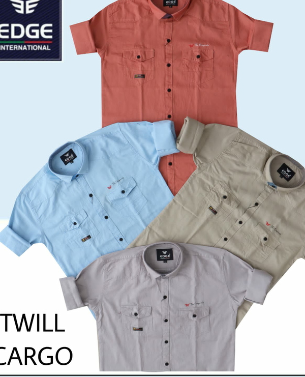 Fancy Twill Cargo Shirt 6749 - 4 . Sizes : 3 ( M L XL )