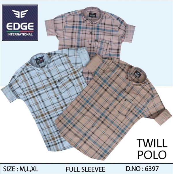 Fancy Twill POLO Shirt 6397 - 3 . Sizes : 3 ( M L XL )