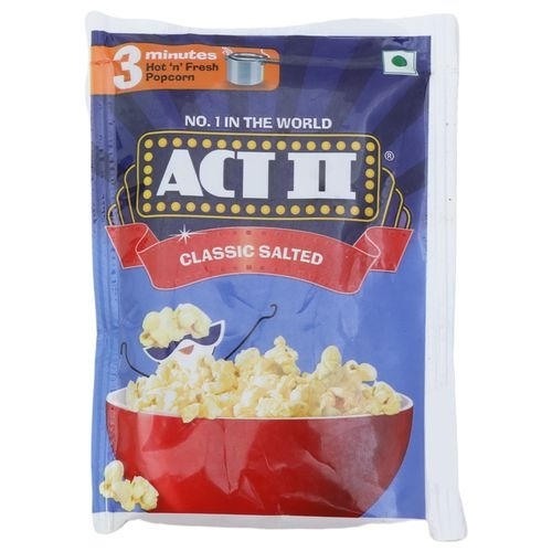 ACT II Classic Salted Popcorn: 30 Gm