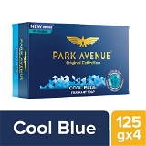 Park Avenue Fragrant Bathing Soap - Cool Blue: 4x125 Gm (Buy 3 & Get 1 Free)