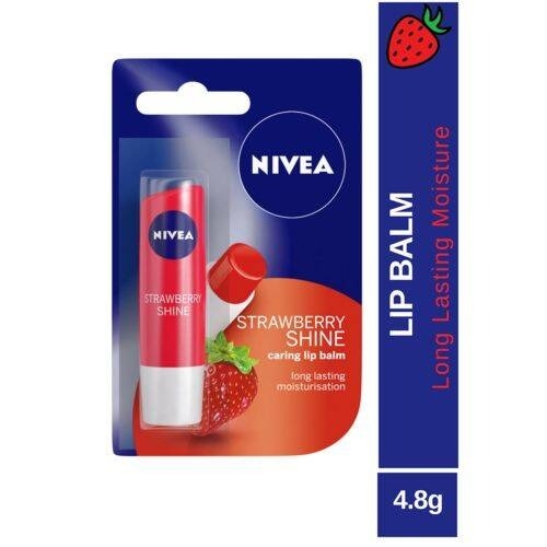 Nivea Strawberry Shine Lip Balm: 4.8 Gm