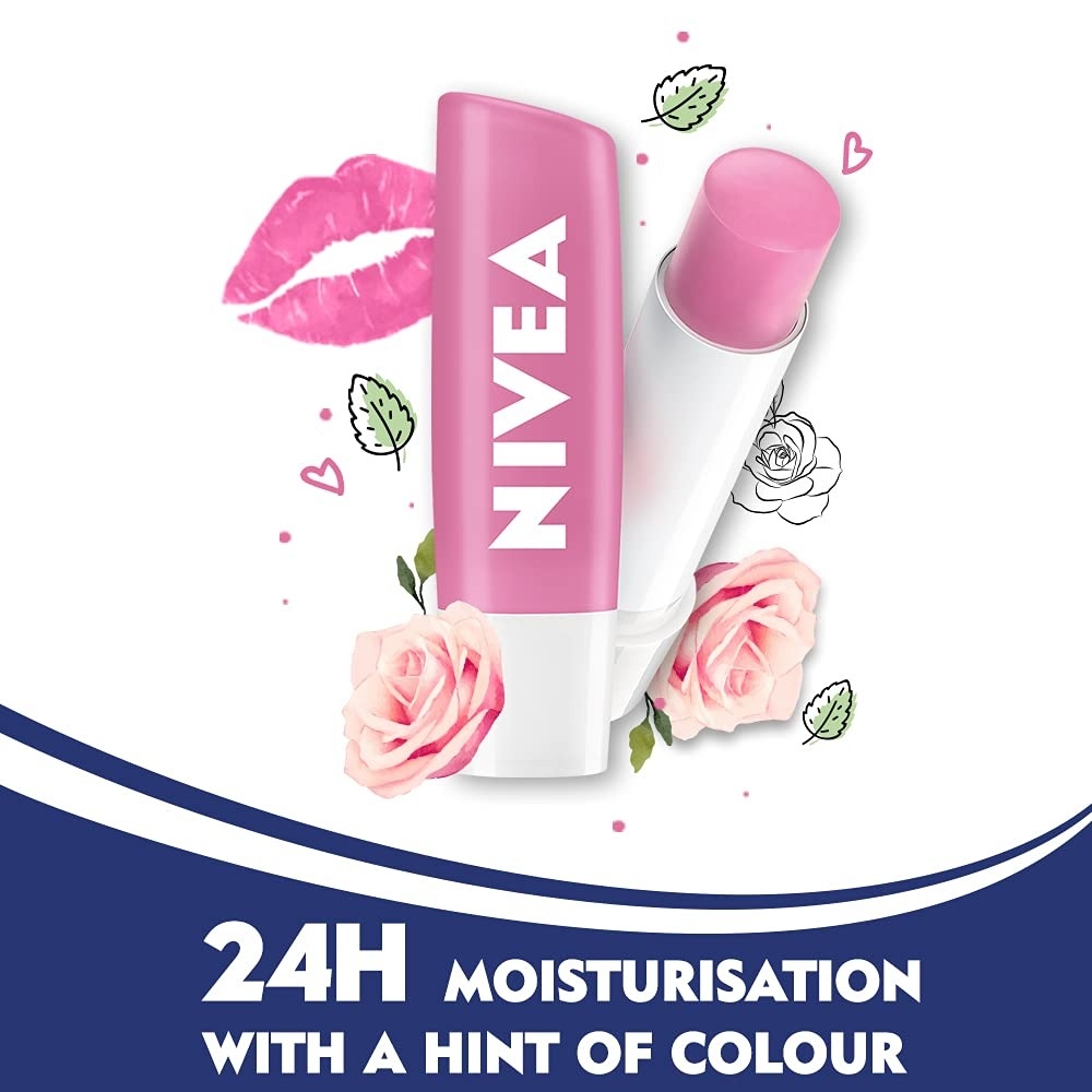 Nivea Soft Rose Lip Balm: 4.8 Gm