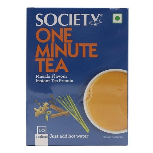 Society One Minute Masala Premix Instant Tea: 10x14 Gm