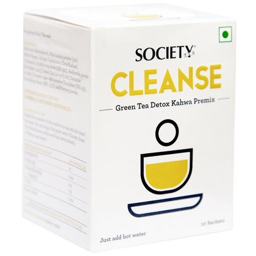 Society Cleanse Green Tea Detox Kahwa Premix: 50 Gm