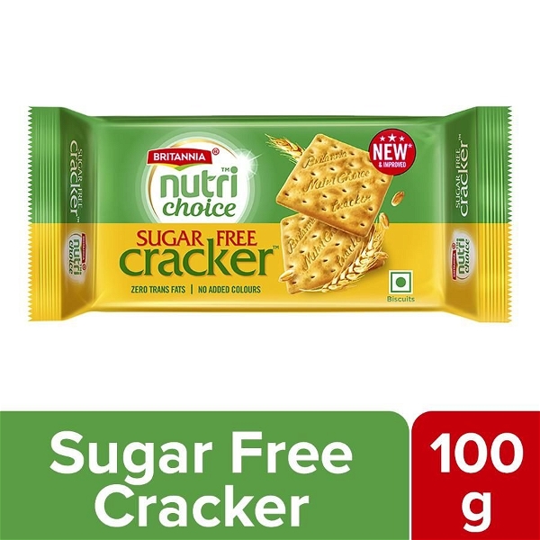 Britannia NutriChoice Sugar Free Cracker - 100 Gm