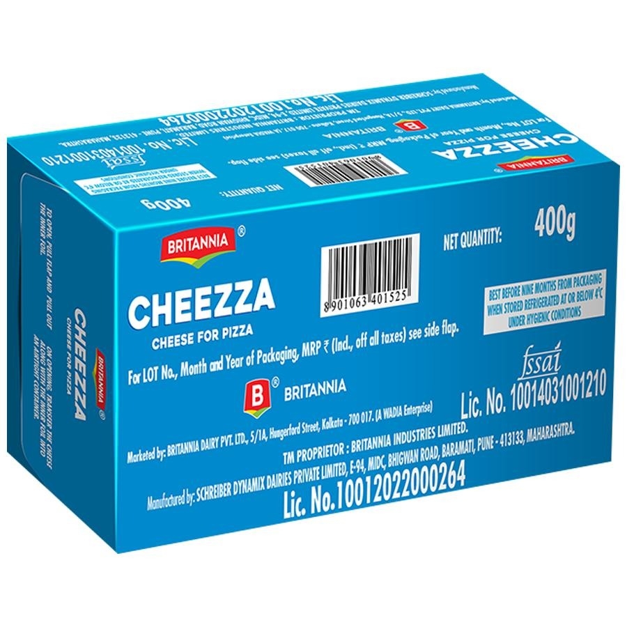 Britannia Cheezza Pizza Cheese - 400 Gm