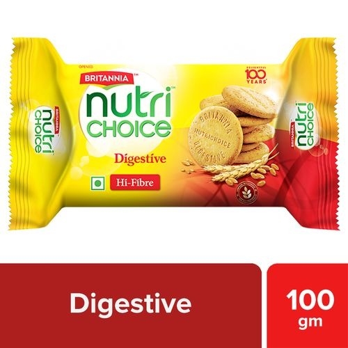 Britannia NutriChoice Digestive Hi-Fibre Biscuit - 100 Gm