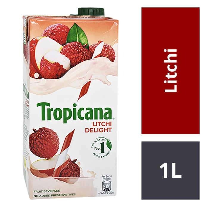 Tropicana Litchi Delight Juice: 1 Litre