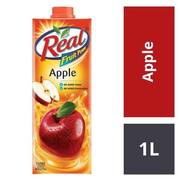 Real Fruit Power Apple Juice: 1 Litre
