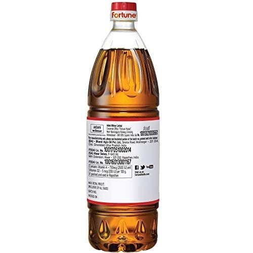 Fortune Premium Kachi Ghani Pure Mustard Oil - 200 Ml