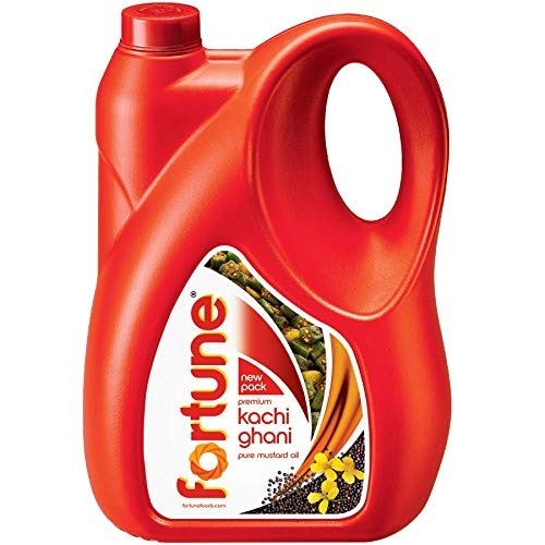Fortune Premium Kachi Ghani Pure Mustard Oil - 5 L Jar
