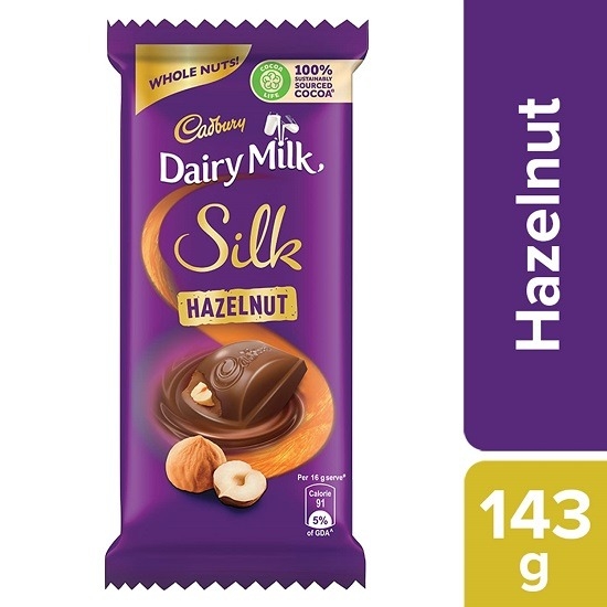 Cadbury Dairy Milk Silk Hazelnut Chocolate - 143 Gm