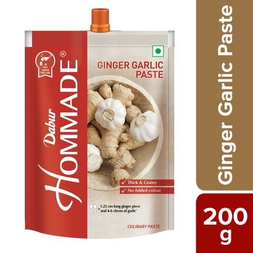 Dabur Hommade Ginger Garlic Paste - 200 Gm