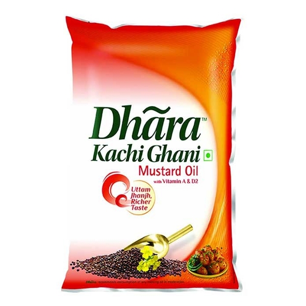 Dhara Kachighani Mustard Oil: 1 L
