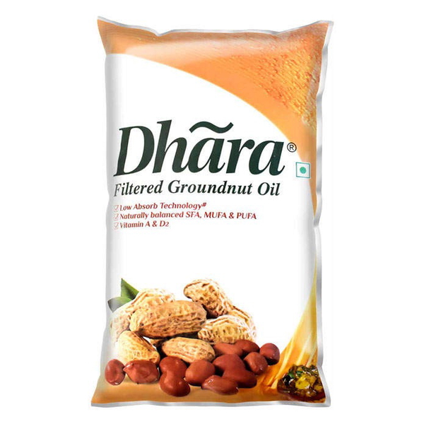 Dhara Filtered Groundnut Oil - 1 L