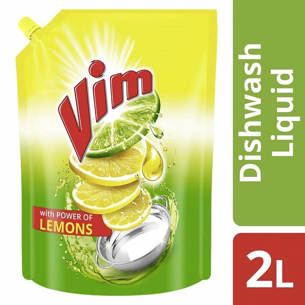 Vim Lemon Dishwash Gel - 2 L