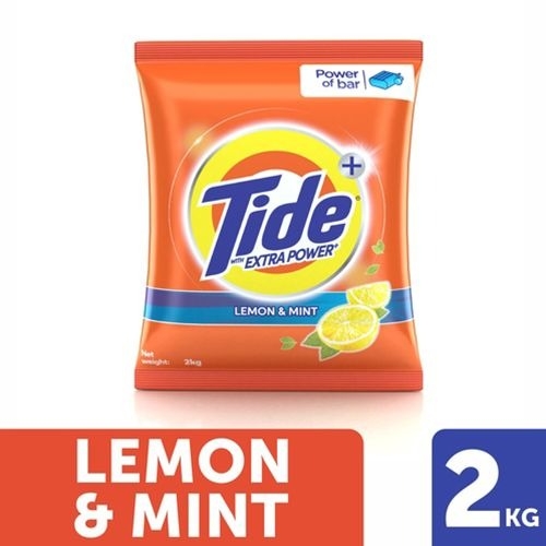 Tide Plus Lemon & Mint Detergent Powder - 2 Kg