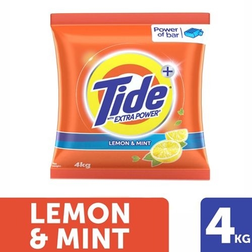 Tide Plus Lemon & Mint Detergent Powder - 4 Kg
