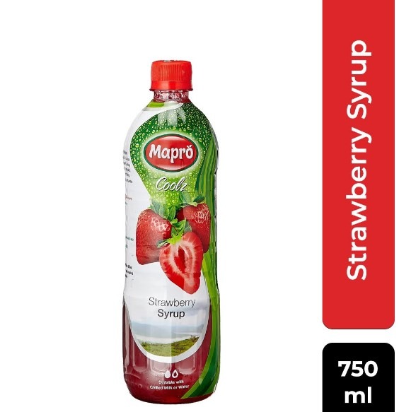 Mapro Strawberry Syrup: 750 Ml