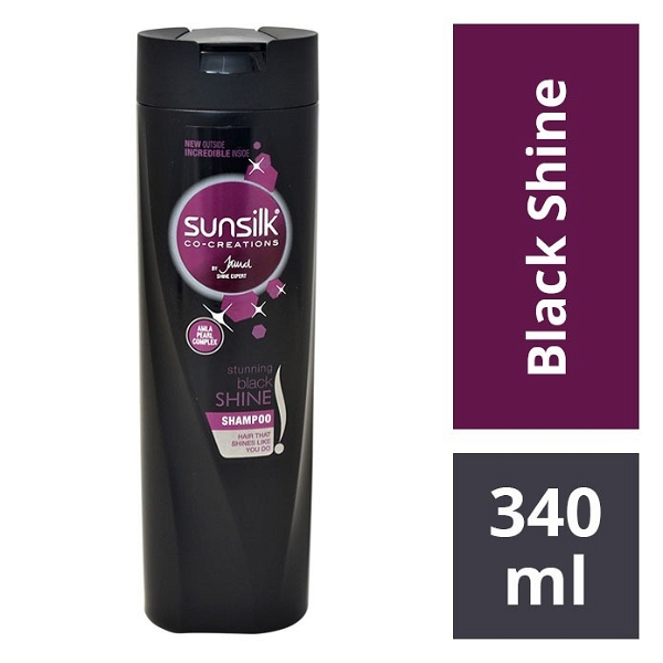 Sunsilk Stunning Black Shine Shampoo - 340 Ml