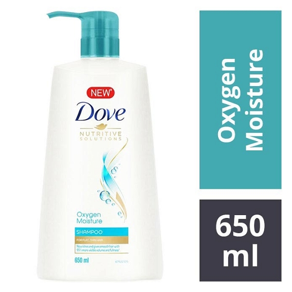 Dove Oxygen Moisture Shampoo - 650 Ml