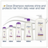 Dove Daily Shine Shampoo - 80 Ml