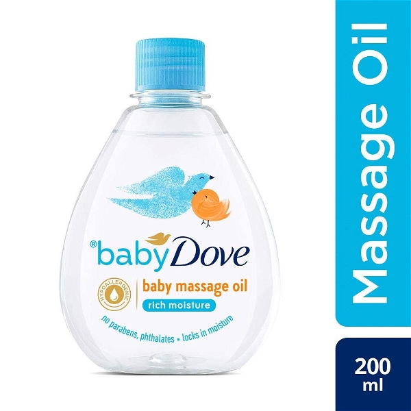Baby Dove Rich Moisture Baby Massage Oil: 200 Ml