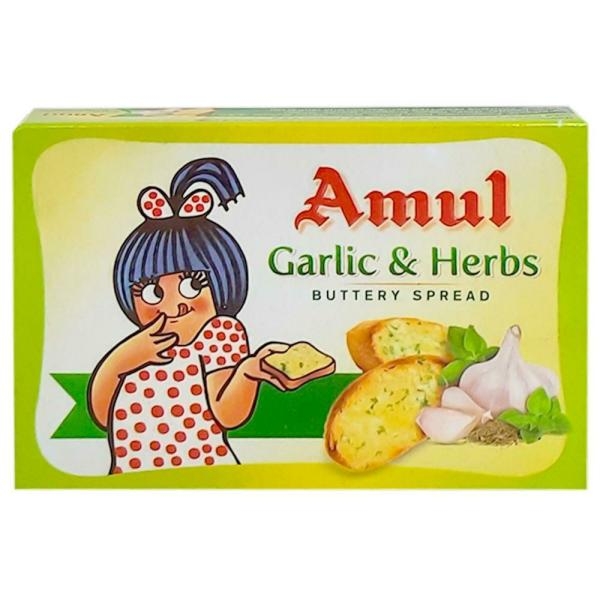 Amul Garlic & Herbs Buttery Spread: 100 Gm